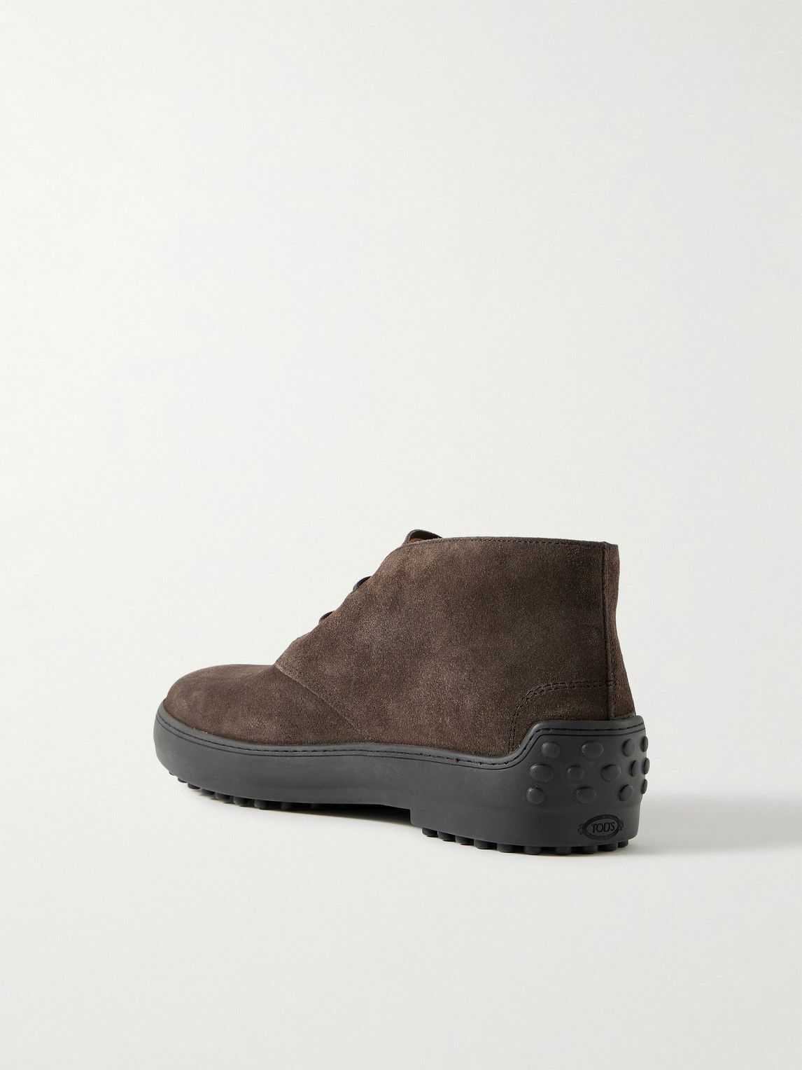 Tod's - Logo-Debossed Suede Chukka Boots - Brown