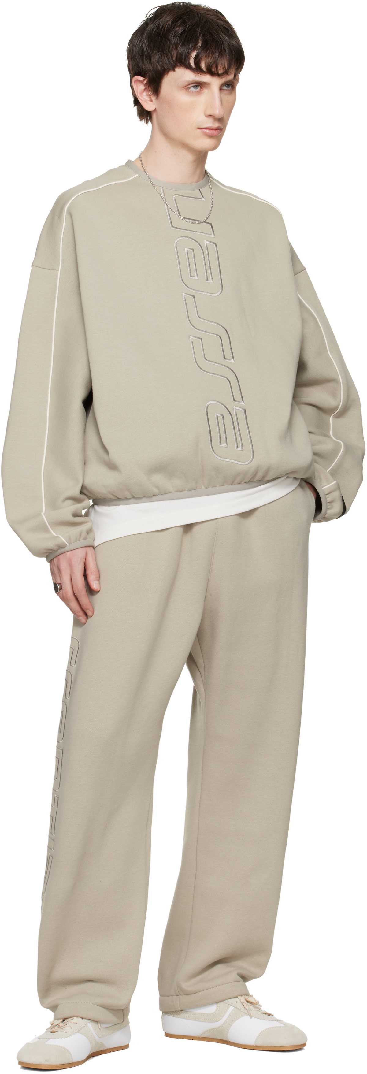 Fear of God ESSENTIALS Gray Active Trace Relaxed Sweatpants
