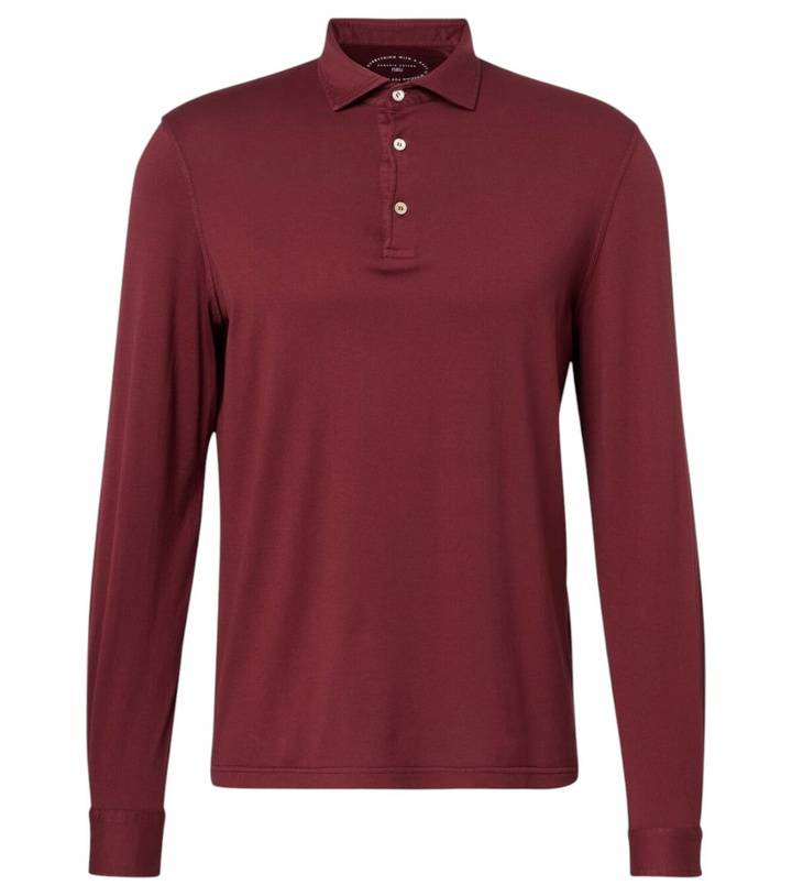 Photo: Fedeli Zero cotton jersey polo shirt