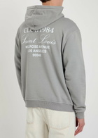 Club 1984 Melrose Hooded Cotton Sweatshirt Dark Grey
