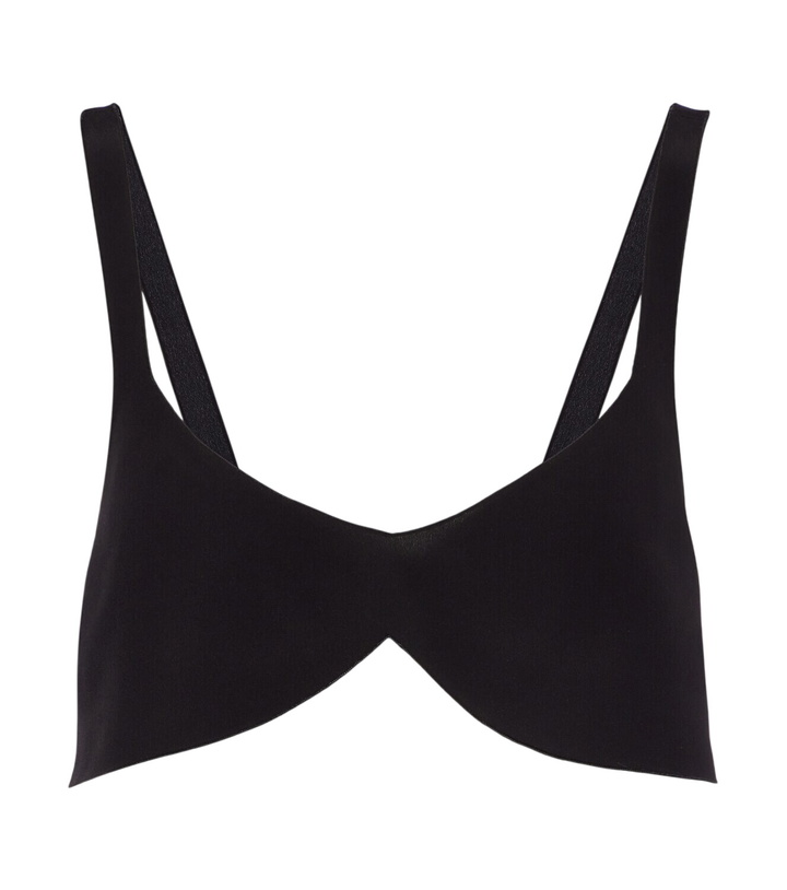 Photo: Prada Oversized silk crêpe de chine bra top