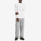 Lady Co. Men's Tripanel Long Sleeve T-Shirt in White