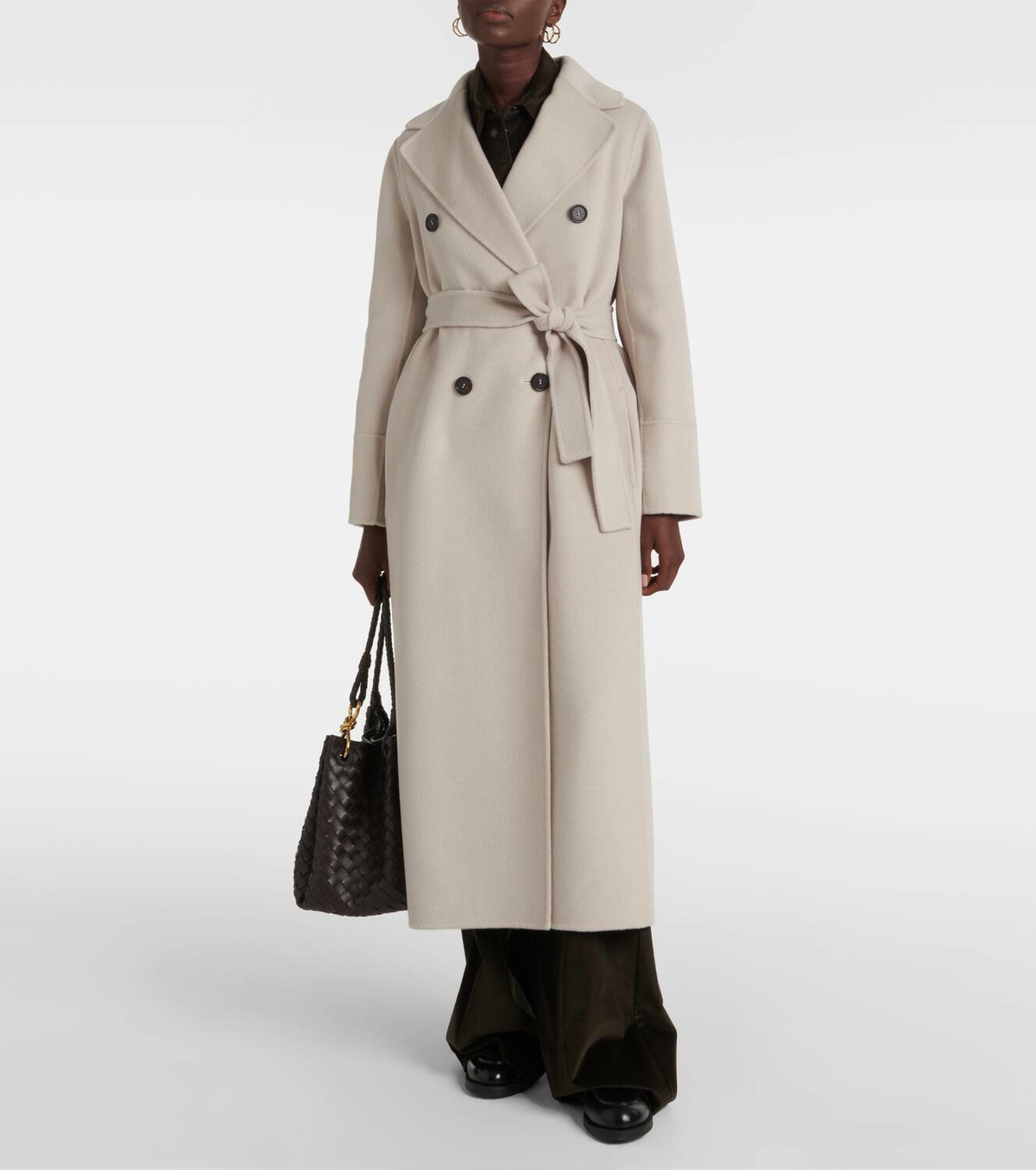 コート S MAX MARA WOOL DOUBLE-BREASTED COAT S Max Mara Double-breasted wool coat S Max Mara