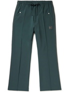 Needles - Slim-Fit Flared Logo-Embroidered Twill Drawstring Trousers - Green