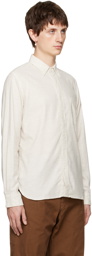 BEAMS PLUS Off-White Pocket Shirt