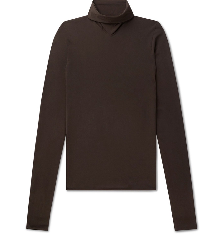 Photo: Bottega Veneta - Knitted Rollneck Sweater - Brown