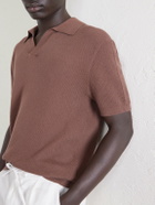 Frescobol Carioca - Rino Knitted Cotton Polo Shirt - Brown