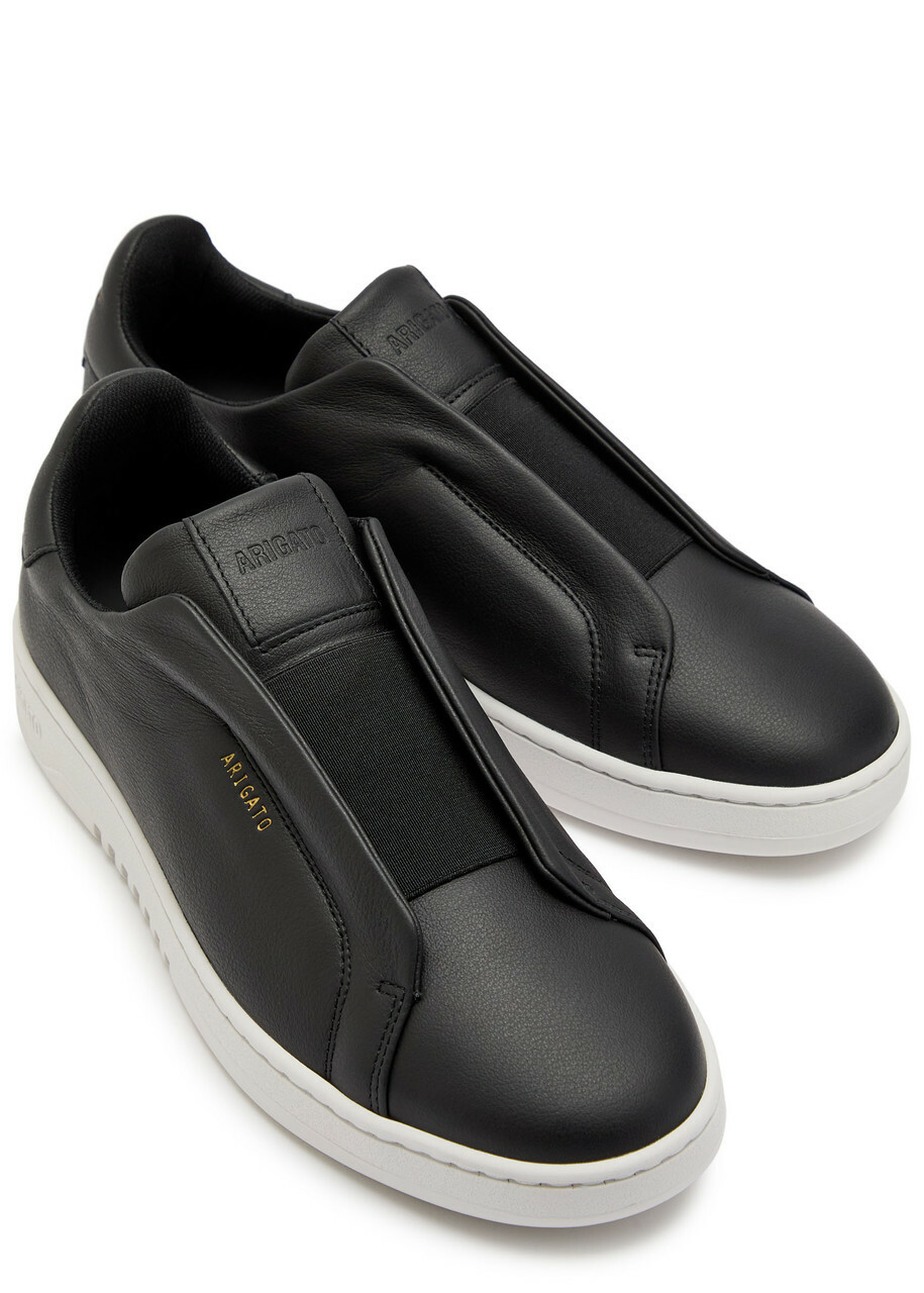 Axel Arigato Dice Laceless Leather Sneakers Black And White