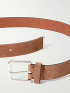 Brunello Cucinelli - 3cm Suede Belt - Brown