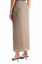 Filippa K ruffled Satin Midi Skirt With