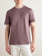 Brunello Cucinelli - Layered Cotton-Jersey T-Shirt - Pink