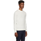 Boss White Emilio Mock Neck Sweater