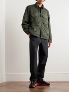 Stone Island - Logo-Appliquéd Twill Overshirt - Green