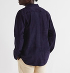 Loewe - Suede Shirt - Blue