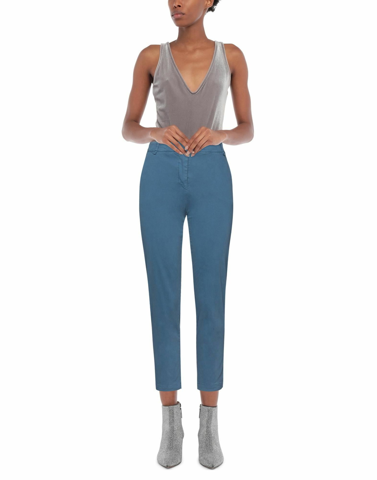 Alessia Santi Womens Pants Slate in Blue