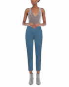 Alessia Santi Womens Pants Slate in Blue