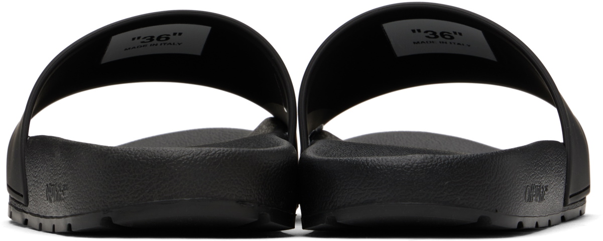 Off-White Black 'This That' Pool Slides