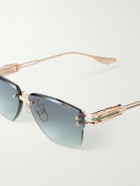 DITA - Hyperlux-2000 Square-Frame Gold-Tone Titanium Sunglasses