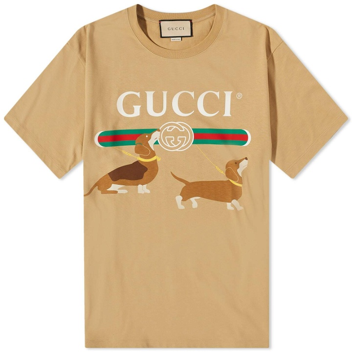 Photo: Gucci Men's Dog T-Shirt in Camel