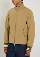 Moncler Reversible Padded Woven Bomber Jacket Beige