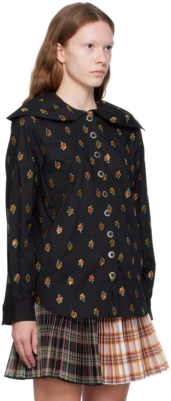 Chopova Lowena Black Corinthian Shirt Chopova Lowena