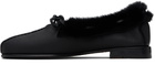 HEREU Black Tilla Shearling Loafers