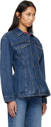 AGOLDE Navy Myra Denim Jacket