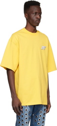 We11done Yellow Cotton T-Shirt