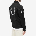 Fred Perry Authentic Men's Badged Track Jacket in Black