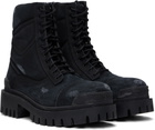 Balenciaga Black Combat Strike Boots