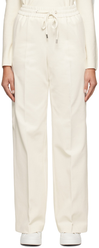 Photo: BOSS White Drawstring Trousers