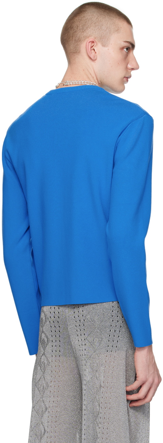 Marine Serre Blue Core Knit Sweater