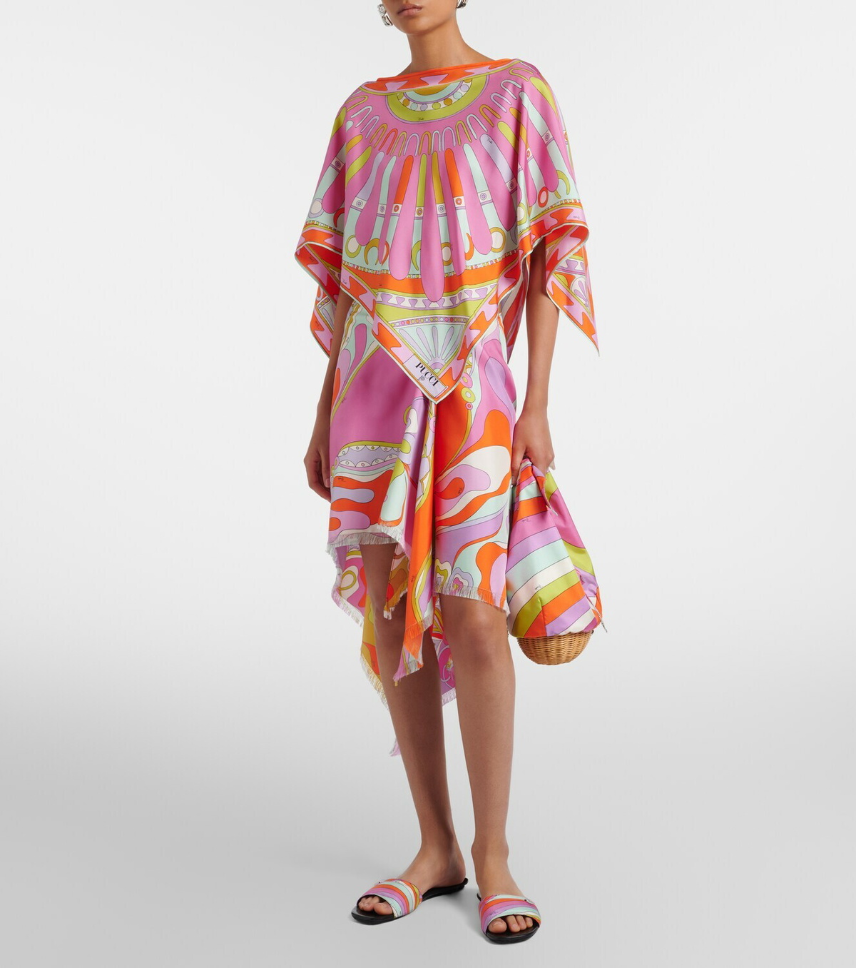 Pucci Picnic Iride silk top-handle bag