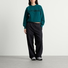 No Problemo Women's Reverse Fleece Sweatshirt in Teal