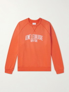 Aimé Leon Dore - Logo-Print Cotton-Blend Jersey Sweatshirt - Orange