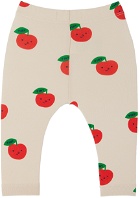TINYCOTTONS Baby Off-White Apples Leggings