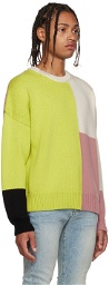 FRAME Multicolor Colorblock Sweater