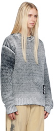 Acne Studios Black & White Faded Sweater