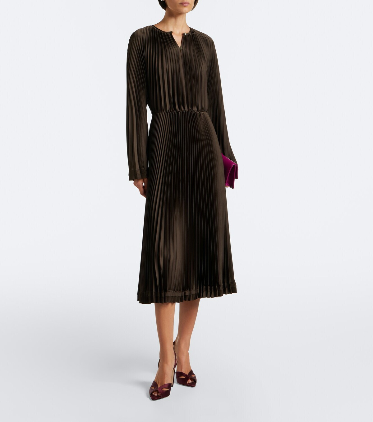 Vince Pleated midi dress