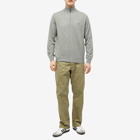 Polo Ralph Lauren Men's Lambswool Half Zip Knit in Fawn Grey Heather