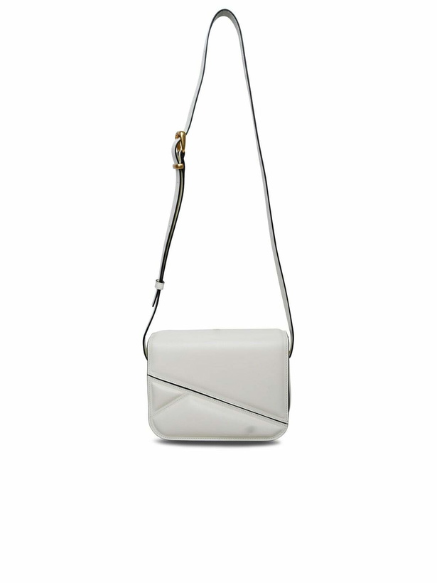 Photo: Wandler Medium oscar Trunk Bag In White Calf Leather