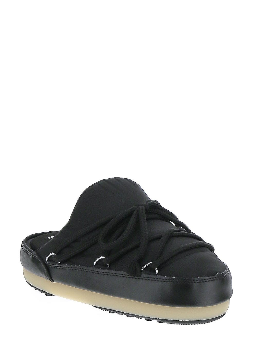 Moon Boot Black Icon Mule In Nylon