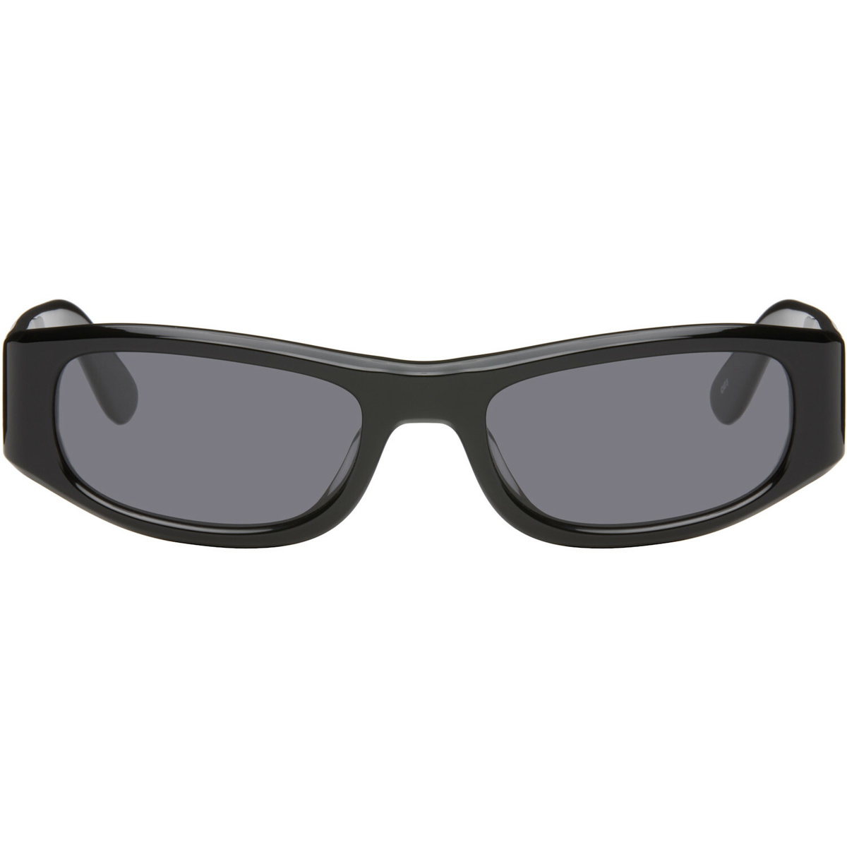 THISTLES Black 'The Suede' Sunglasses
