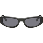 THISTLES Black 'The Suede' Sunglasses