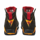 Air Jordan Men's 7 Retro Sneakers in Black/Citrus/Varsity Red