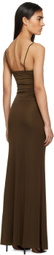 Reformation Brown Larenta Maxi Dress
