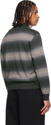 Dime Black & Brown Striped Rugby Sweater
