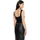 St. Agni Black Organic Cotton Ballerina Tank Top
