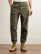 adidas Originals - C.P. Company Spezial Settend Tapered Logo-Appliquéd Cotton-Blend Corduroy Track Pants - Green
