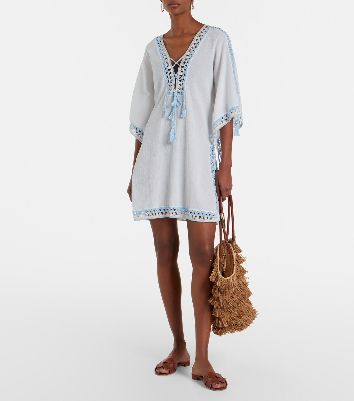 Anna Kosturova Crochet cotton kaftan